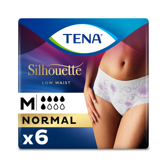 Tena Silhouette - Low Waist Incontinence Underwear (White)