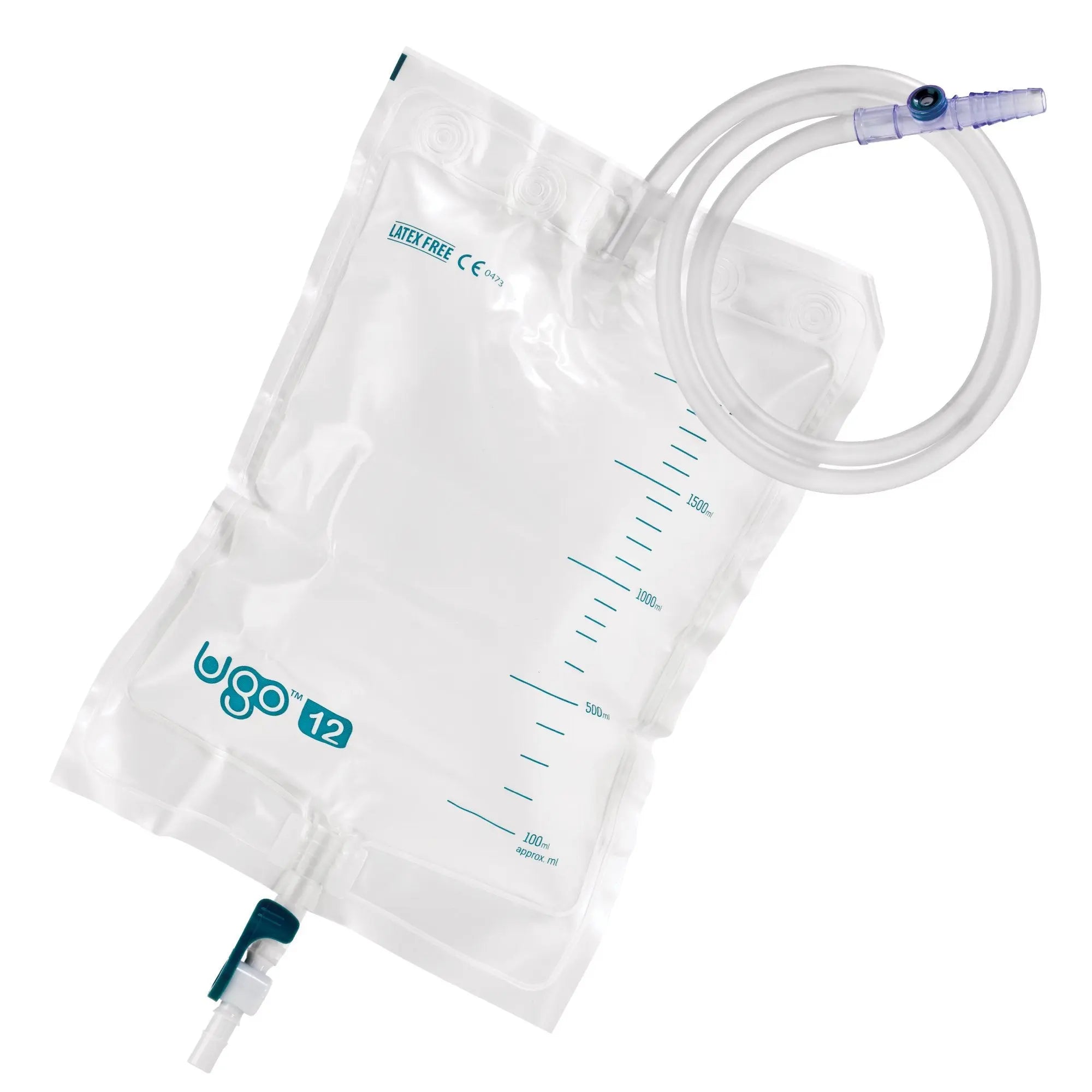 Medline DYND15205 Urine Drainage Bag 2000 mL with Anti Reflux Tower and  Slide Tap