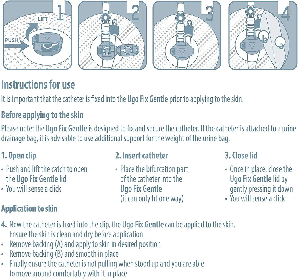 Ugo Fix Gentle Catheter Clip (x5) | Order Catheter Fixation | Vyne