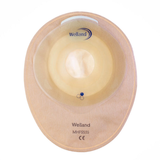 Welland Aura Flushable Flat One Piece Closed Colostomy Bag x30