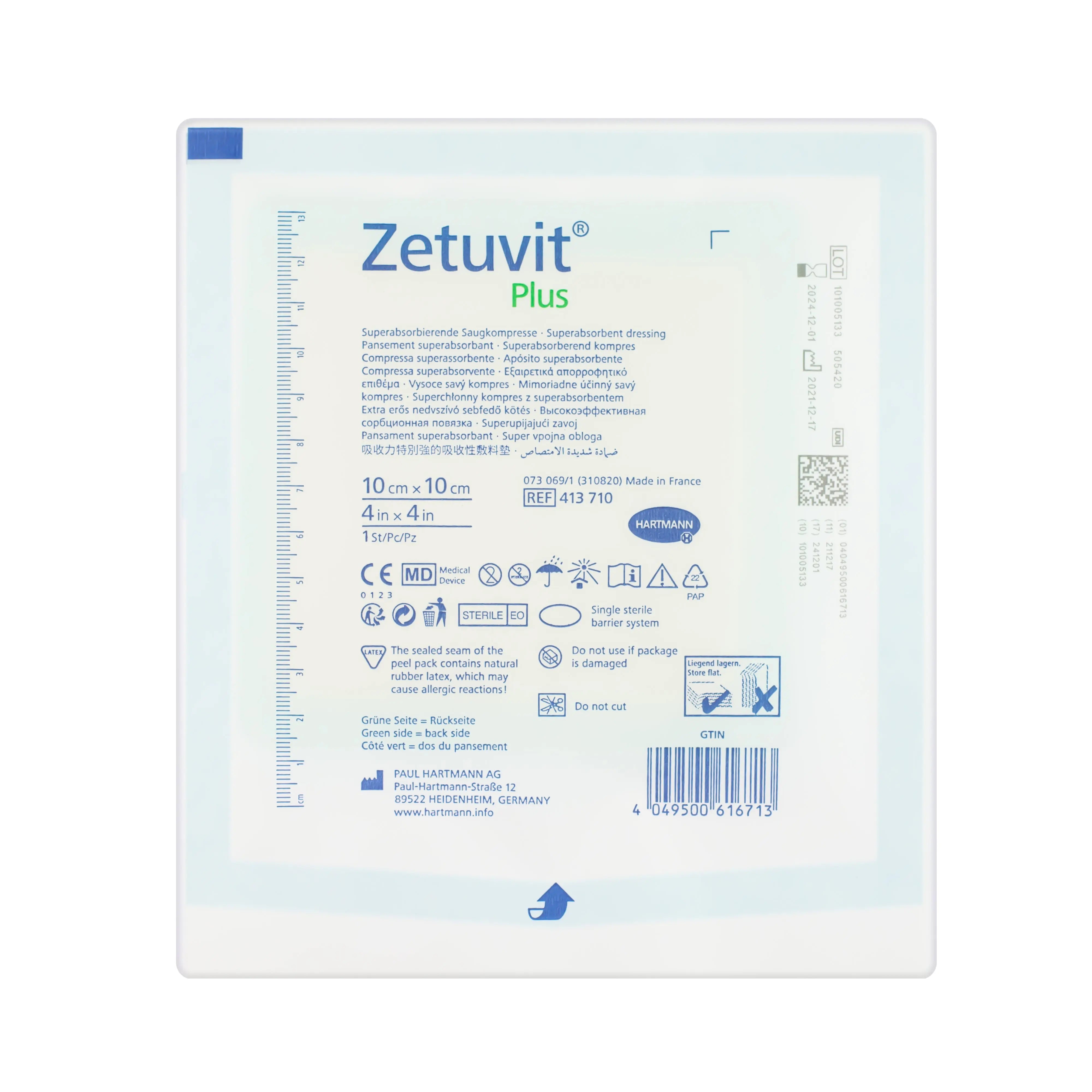 Zetuvit Plus - Non-Adhesive Dressing (x10)